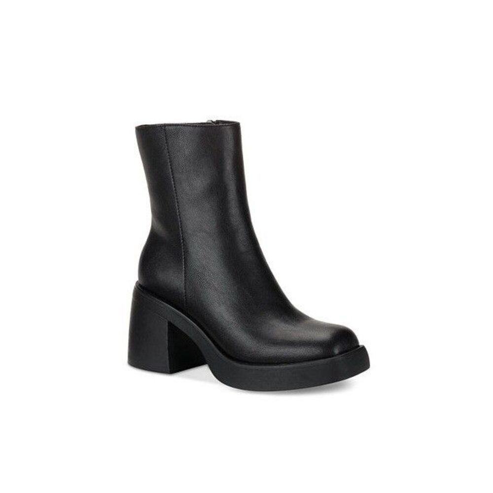 Sun Stone Womens 8 M Black Tianna Platform Block Heel Ankle Boots DISPLAY RV1